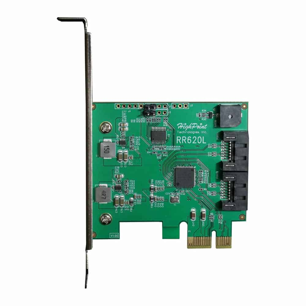 Highpoint RR620L 2 Port SATA 3 PCI Express RAID Card